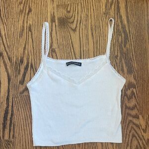 NWOT Brandy Melville White Camisole Crop Tank Top OS